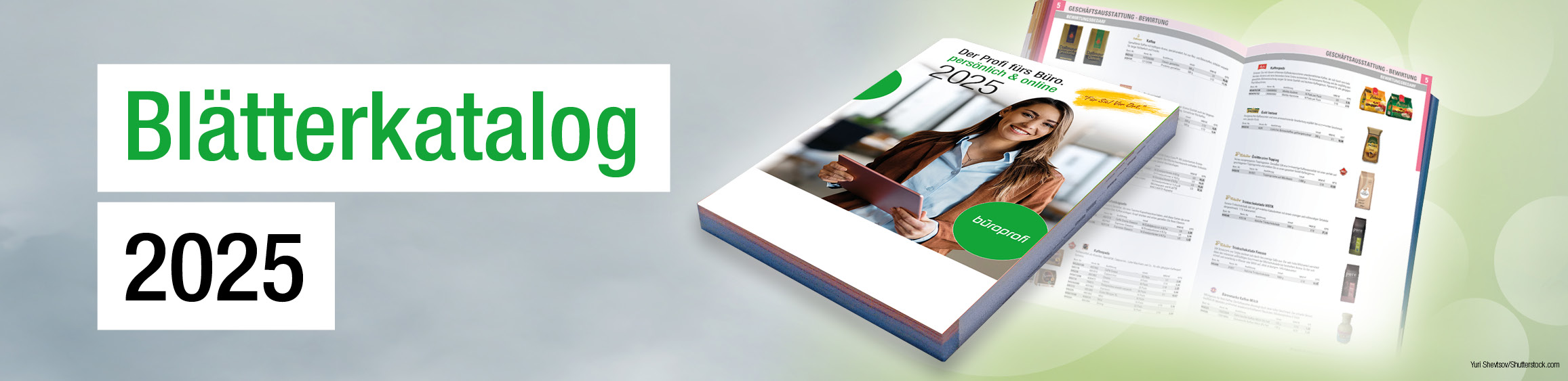 Banner büroprofi Blätterkatalog - Wir lieben Bäume.